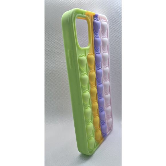 Pop It Phone Case iPhone 11 Pro Max Fidget Bubble Reliever Multicolor New - Picture 6 of 7